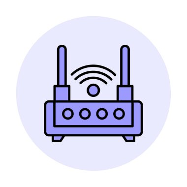  Wi-fi yönlendirici vektör illüstrasyonu