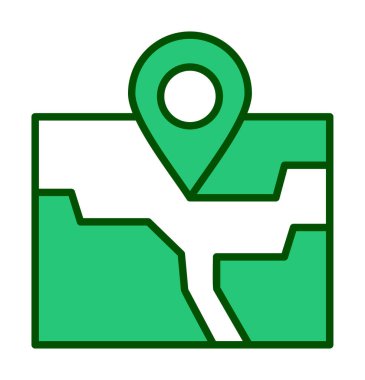 konum simgesi, vektör illüstrasyonu basit tasarım