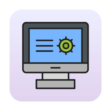 Basit Araştırma simgesi, vektör illüstrasyonu