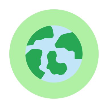 earth icon, vector illustration simple design