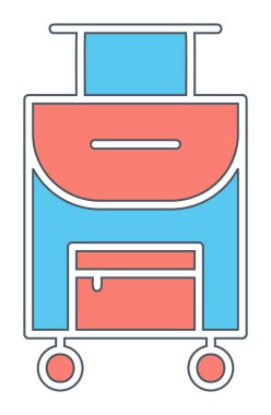 Bavul seyahat çantası ikonu. Bagaj kavramı                                   