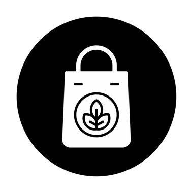 Eko Torba ikon vektör illüstrasyonu                  