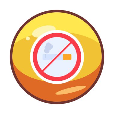 Proje ve eğlence için sigara içme simgesi yok