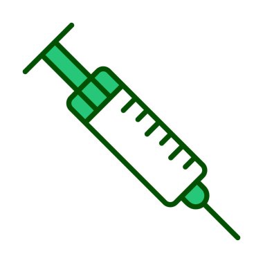 Şırınga web simgesi, vektör çizim 