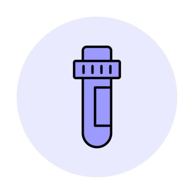 test tüpü modern simge vektör çizimi