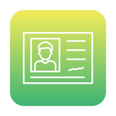 Tanımlama kartı vektör illüstrasyonu