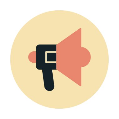 megafon simgesi, vektör illüstrasyonu