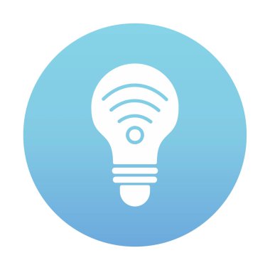 Ampul Ağı simgesi basit bir çizim. Akıllı Ampul                                                     
