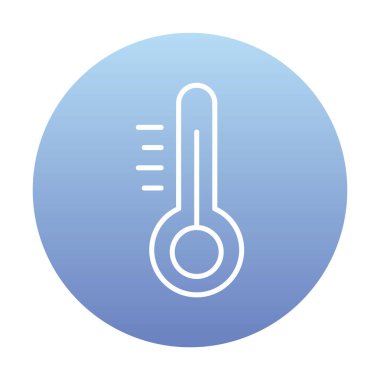 Modern termometre simgesinin vektör çizimi 