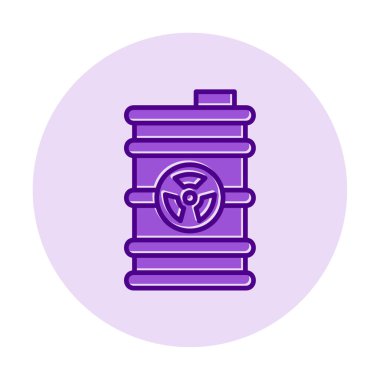 zehirli atık kutusu simgesi moda tasarım tarzında