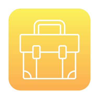 bavul ikonu vektör illüstrasyonu 