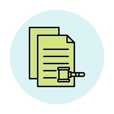 belgelerin vektör çizimi simgesi  