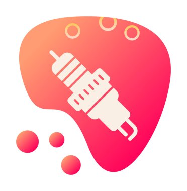 Buji simgesinin vektör illüstrasyonu