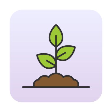 filizlenme simgesi, vektör illüstrasyonu  