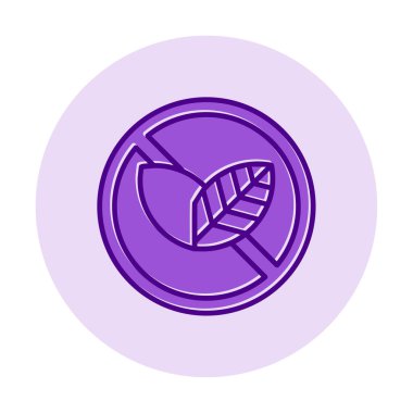 Basit Tütün Günü simgesi, vektör illüstrasyonu