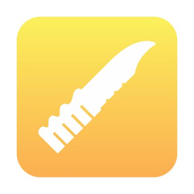 Basit bıçak simgesi vektör çizimi