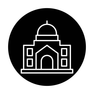 Cami bina simgesini, vektör çizim  