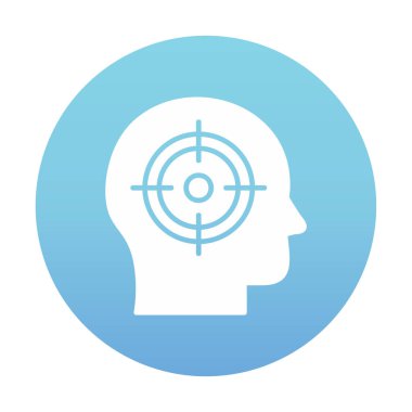 hedef simge, vektör illüstrasyonu basit tasarım