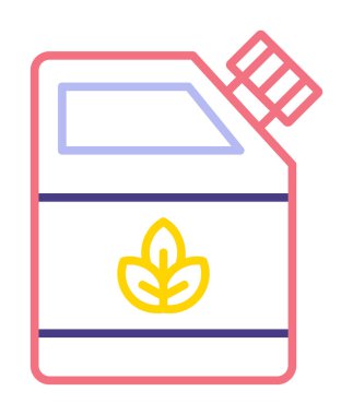 Modern Eko Yakıt simgesinin vektör çizimi                     