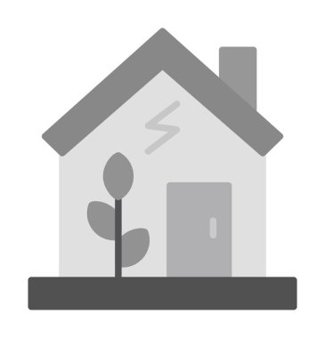vector illustration of Green house icon 