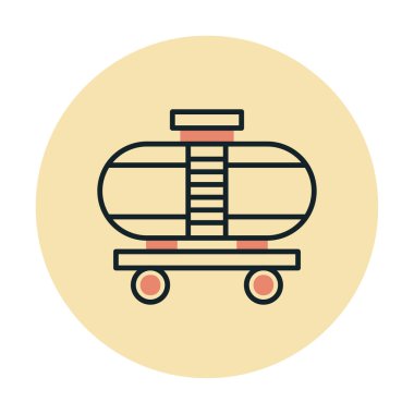 Tren, vagon nakliye ikonları. Kargo için lojistik resimler