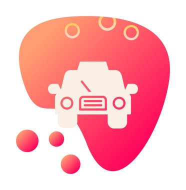 taksi simgesi vektör illüstrasyonu 