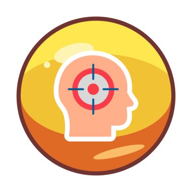 hedef simge, vektör illüstrasyonu basit tasarım