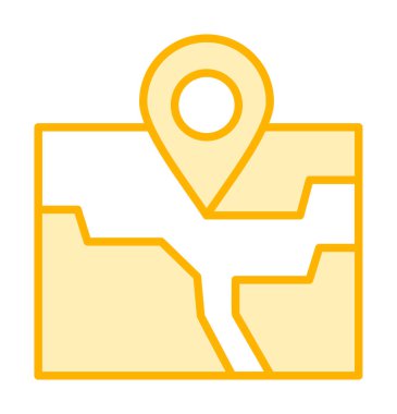 konum simgesi, vektör illüstrasyonu basit tasarım