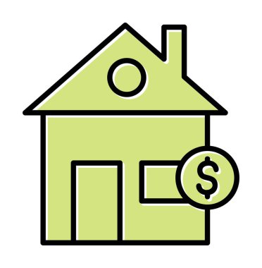 Emlak simgesi vektör illüstrasyon grafik şablonu 