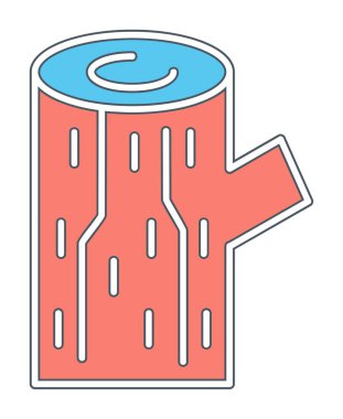 tahta günlük simgesi, vektör illüstrasyonu 