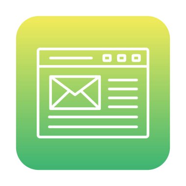 düz bilgisayar e- posta iletisi vektörü