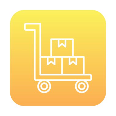 Arkaplanda fabrika tramvayı simgesi. 