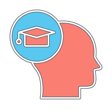 Simge, vektör illüstrasyon tasarımı öğreniliyor                  