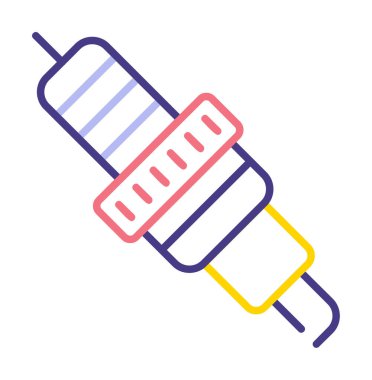 Buji simgesinin vektör illüstrasyonu