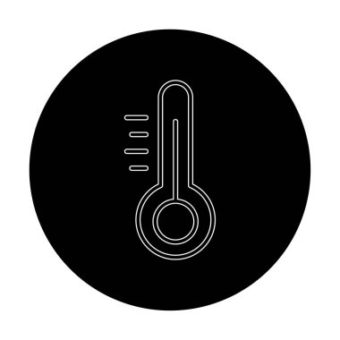 Modern termometre simgesinin vektör çizimi 