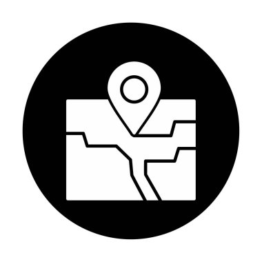 konum simgesi, vektör illüstrasyonu basit tasarım