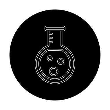 Zehir. Web simgesi basit illüstrasyon 