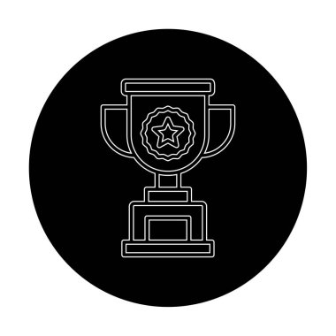 kupa simgesi, vektör çizimi