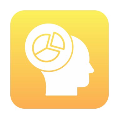 Basit Pasta Grafiği simgesi, vektör illüstrasyonu