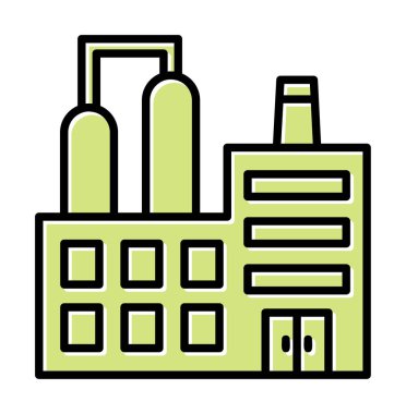 Factory icon, vector illustration simple design