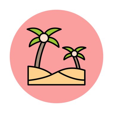 plaj simgesi vektörü beyaz arkaplanda izole edildi