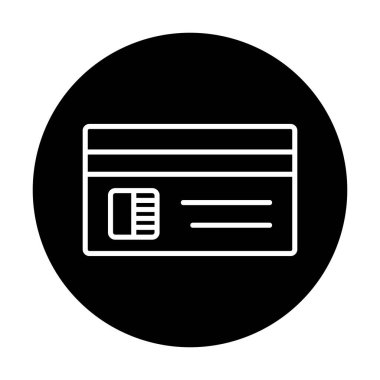 Basit modern kredi yassı simgesi