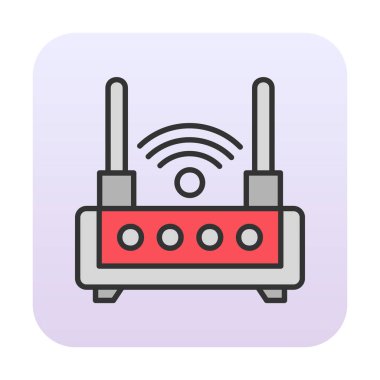  Wi-fi yönlendirici vektör illüstrasyonu