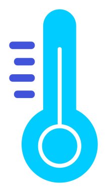 Modern termometre simgesinin vektör çizimi 