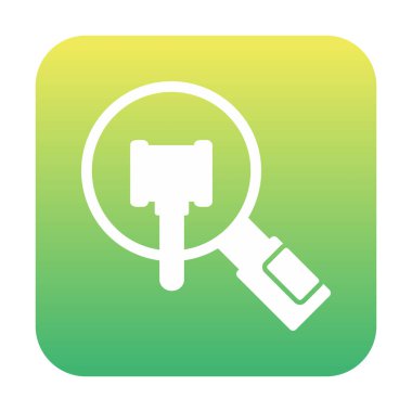 Büyütücü cam çizgi simgesi, arama konsepti