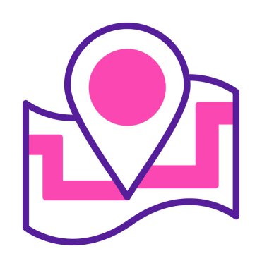 harita işareti simgesi. vektör çizim 