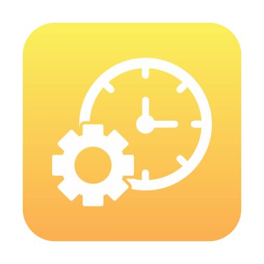 Zaman Yöneticisi web simgesi vektör illüstrasyonu