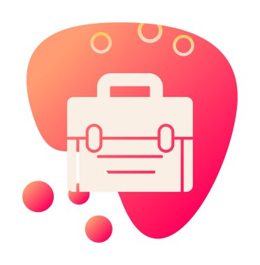 Basit düz çanta vektör illüstrasyon tasarımı