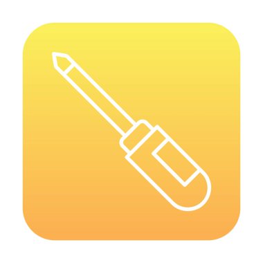 tornavida aracı izole edilmiş simge vektör çizimi