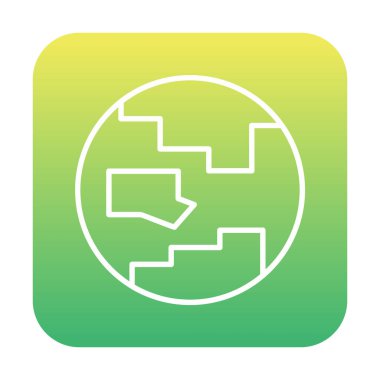 earth icon, vector illustration simple design